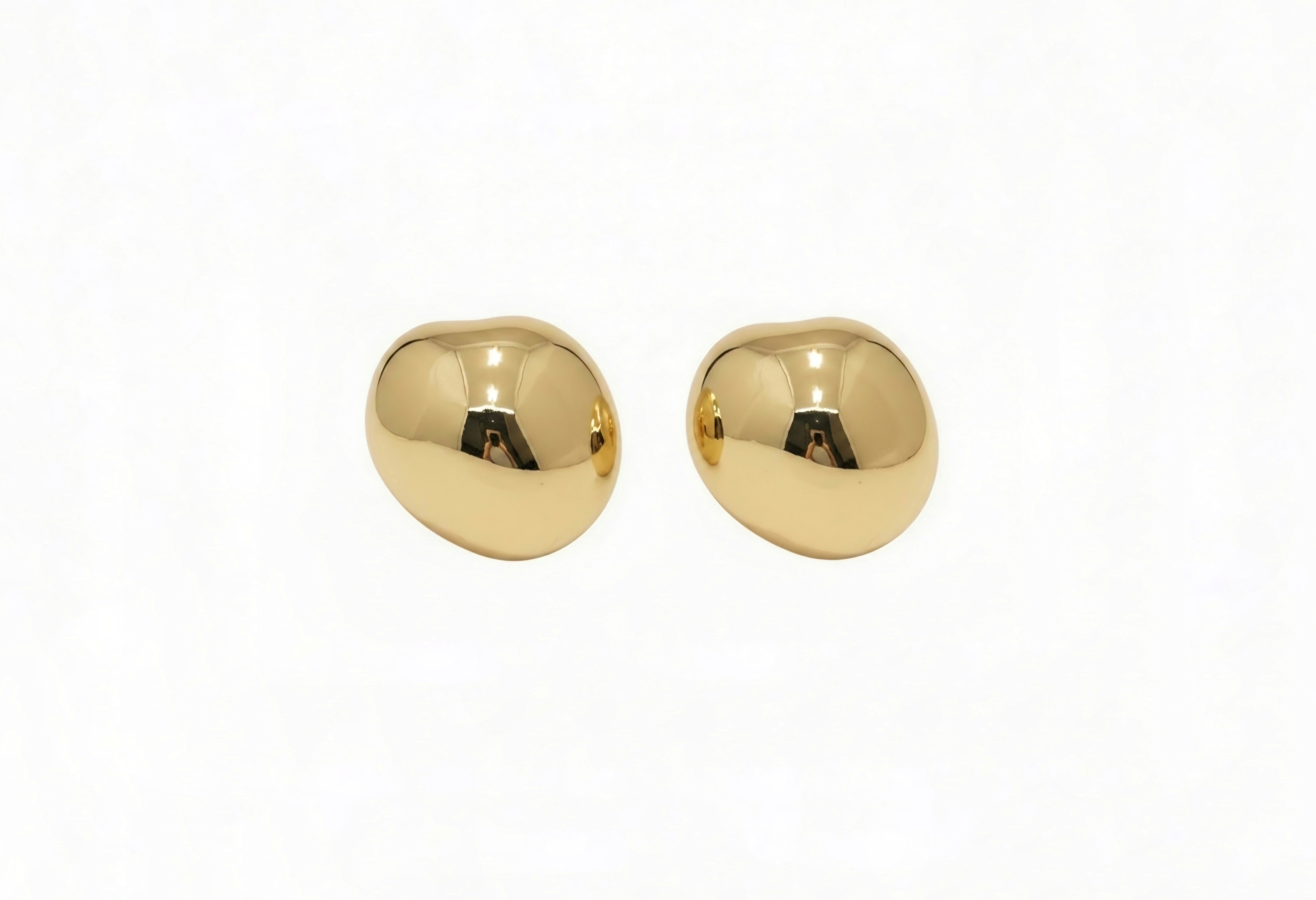 Chunky Gold Bean Studs